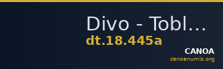Divo - Tobler, 18. Jh. 445a — CANOA