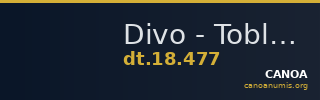 Divo - Tobler, 18. Jh. 477 — CANOA