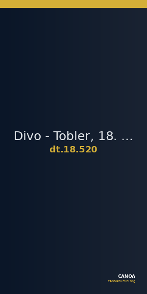 Divo - Tobler, 18. Jh. 520 — CANOA