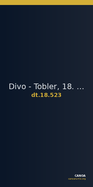 Divo - Tobler, 18. Jh. 523 — CANOA