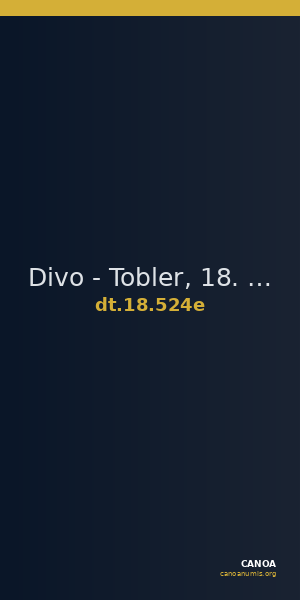 Divo - Tobler, 18. Jh. 524e — CANOA