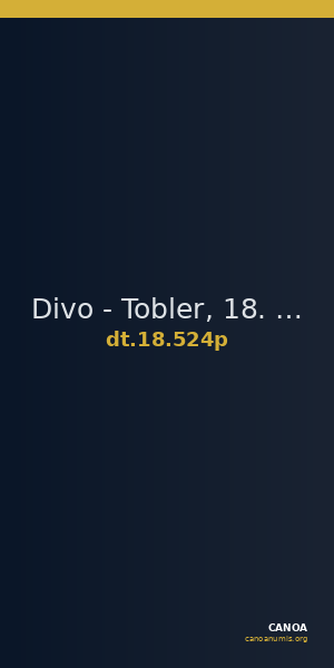 Divo - Tobler, 18. Jh. 524p — CANOA