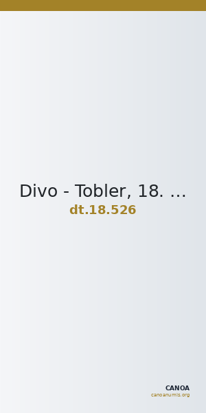 Divo - Tobler, 18. Jh. 526 — CANOA