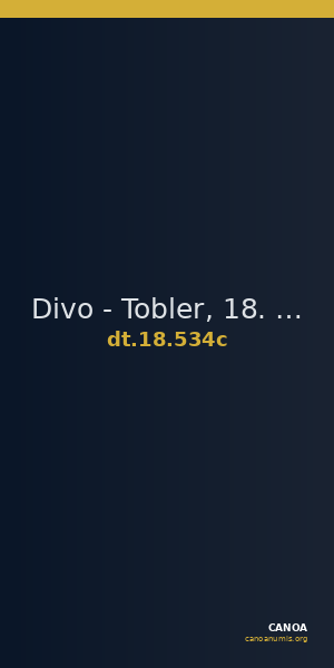 Divo - Tobler, 18. Jh. 534c — CANOA