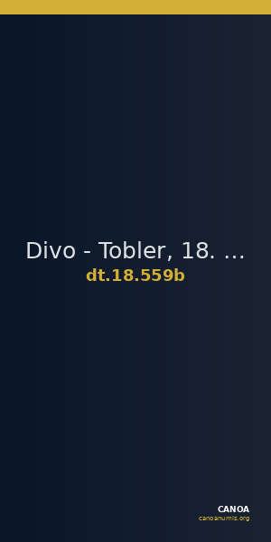 Divo - Tobler, 18. Jh. 559b — CANOA