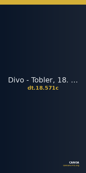 Divo - Tobler, 18. Jh. 571c — CANOA