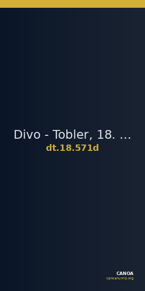 Divo - Tobler, 18. Jh. 571d — CANOA