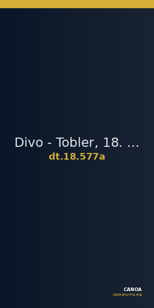 Divo - Tobler, 18. Jh. 577a — CANOA