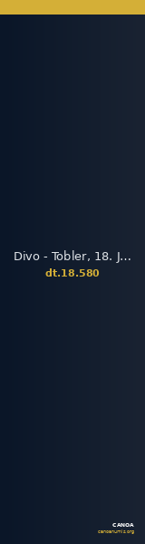Divo - Tobler, 18. Jh. 580 — CANOA