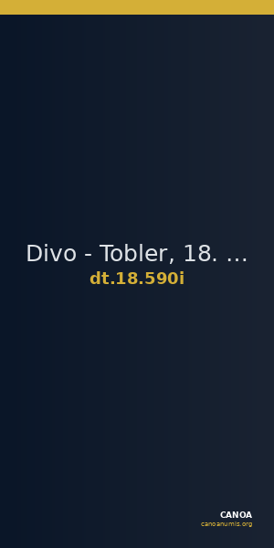 Divo - Tobler, 18. Jh. 590i — CANOA