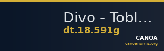 Divo - Tobler, 18. Jh. 591g — CANOA