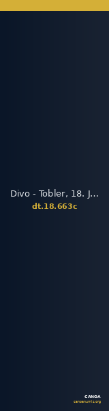 Divo - Tobler, 18. Jh. 663c — CANOA