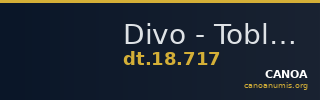 Divo - Tobler, 18. Jh. 717 — CANOA