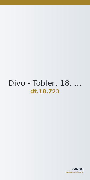Divo - Tobler, 18. Jh. 723 — CANOA