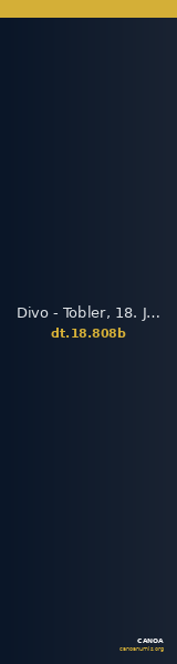 Divo - Tobler, 18. Jh. 808b — CANOA