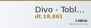 Divo - Tobler, 18. Jh. 861 — CANOA