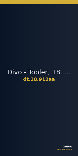 Divo - Tobler, 18. Jh. 912aa — CANOA