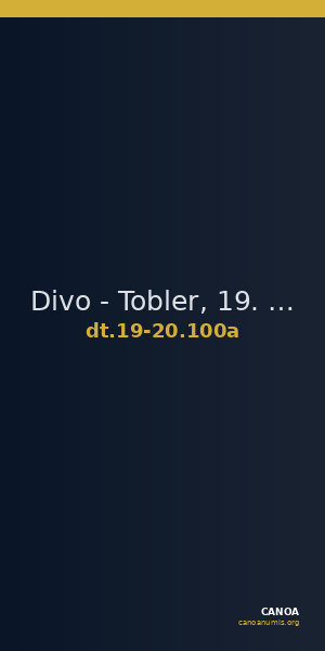 Divo - Tobler, 19. Jh. / 20 Jh. 100a — CANOA