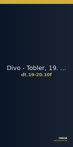 Divo - Tobler, 19. Jh. / 20 Jh. 10f — CANOA