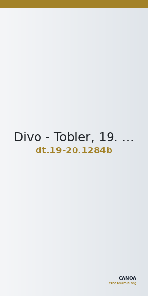 Divo - Tobler, 19. Jh. / 20 Jh. 1284b — CANOA