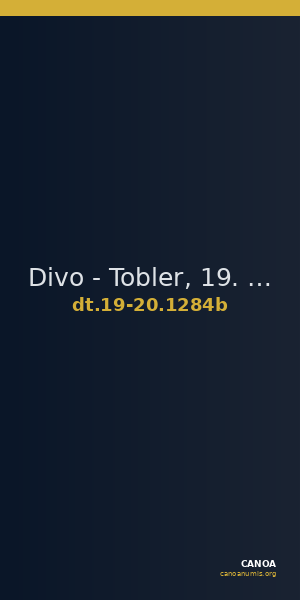 Divo - Tobler, 19. Jh. / 20 Jh. 1284b — CANOA