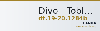 Divo - Tobler, 19. Jh. / 20 Jh. 1284b — CANOA