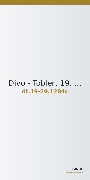 Divo - Tobler, 19. Jh. / 20 Jh. 1284c — CANOA