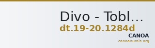 Divo - Tobler, 19. Jh. / 20 Jh. 1284d — CANOA