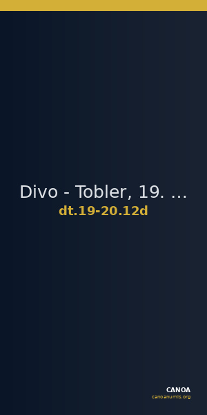 Divo - Tobler, 19. Jh. / 20 Jh. 12d — CANOA
