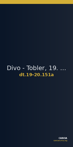 Divo - Tobler, 19. Jh. / 20 Jh. 151a — CANOA