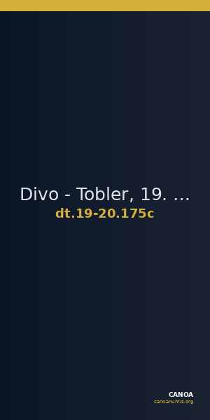 Divo - Tobler, 19. Jh. / 20 Jh. 175c — CANOA
