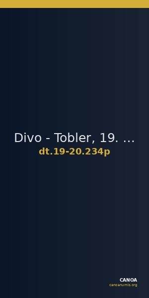 Divo - Tobler, 19. Jh. / 20 Jh. 234p — CANOA
