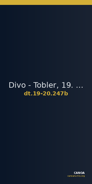 Divo - Tobler, 19. Jh. / 20 Jh. 247b — CANOA