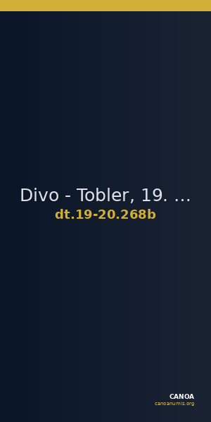 Divo - Tobler, 19. Jh. / 20 Jh. 268b — CANOA