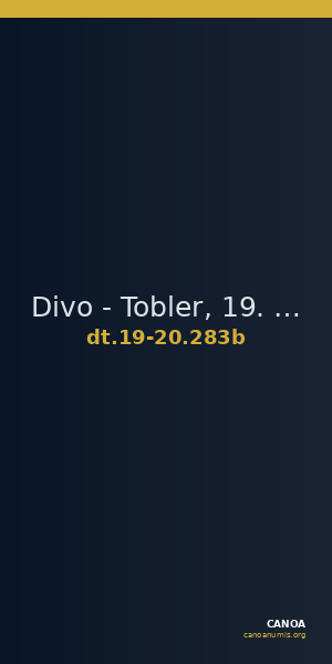 Divo - Tobler, 19. Jh. / 20 Jh. 283b — CANOA