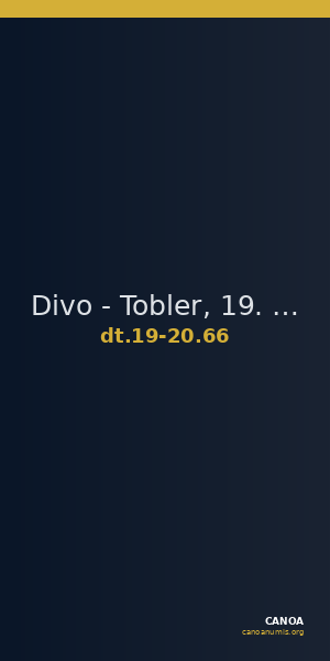 Divo - Tobler, 19. Jh. / 20 Jh. 66 — CANOA