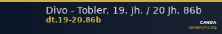 Divo - Tobler, 19. Jh. / 20 Jh. 86b — CANOA