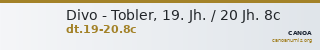 Divo - Tobler, 19. Jh. / 20 Jh. 8c — CANOA