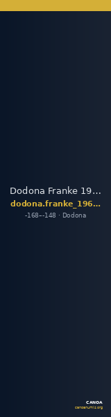 Dodona Franke 1961 Dodona Group II — CANOA