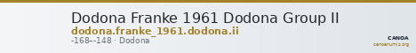Dodona Franke 1961 Dodona Group II — CANOA