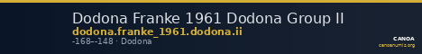 Dodona Franke 1961 Dodona Group II — CANOA