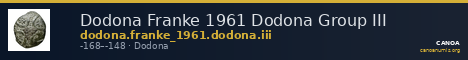 Dodona Franke 1961 Dodona Group III — CANOA