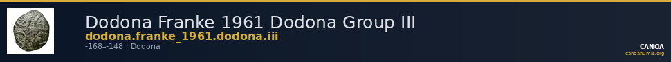 Dodona Franke 1961 Dodona Group III — CANOA