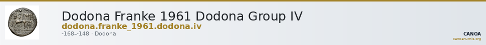 Dodona Franke 1961 Dodona Group IV — CANOA
