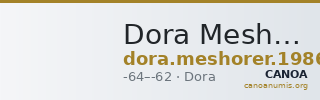 Dora Meshorer 1986-87 2 — CANOA