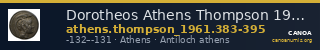Dorotheos Athens Thompson 1961 383-395 — CANOA