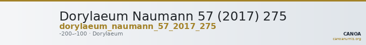 Dorylaeum Naumann 57 (2017) 275 — CANOA
