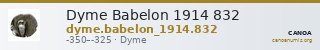 Dyme Babelon 1914 832 — CANOA