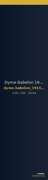 Dyme Babelon 1914 835 — CANOA