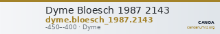 Dyme Bloesch 1987 2143 — CANOA